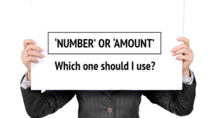 Number or Amount – Which one should I use?