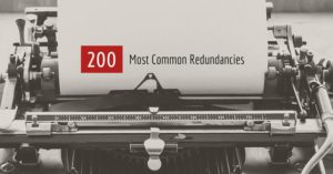 200 Most Common Redundancies