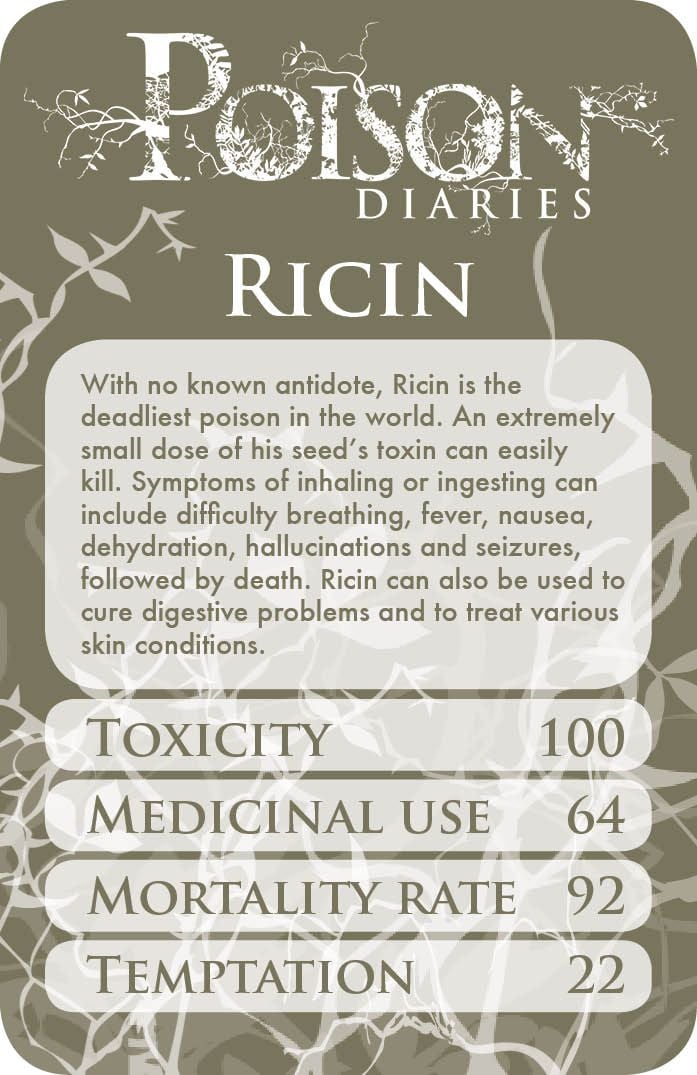 Ricin - 10 Deadly Poisons - A Crime Writer's Resource
