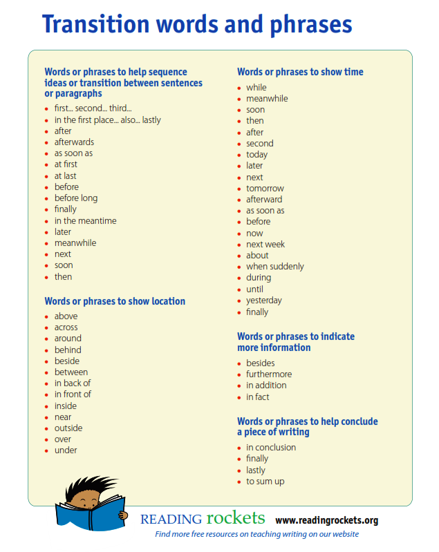 Transitional Words & Phrases - 3 Reasons To Use Them Transitional Words & Phrases - 3 Reasons To Use Them