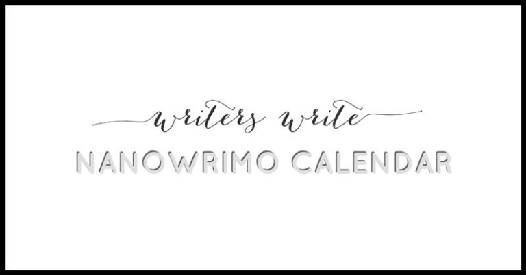 Perennial NaNoWriMo Calendar - Writers Write