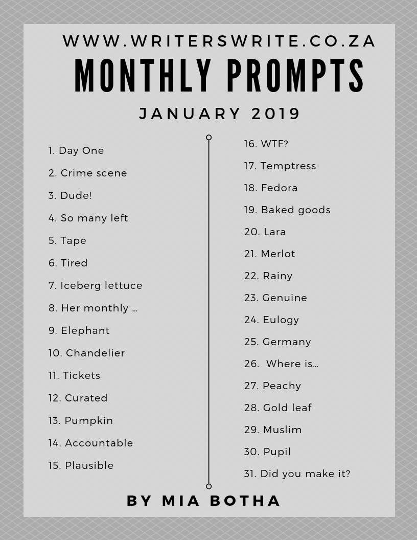 31 Writing Prompts For January 2019 31 Writing Prompts For January 2019