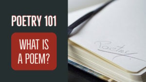Poetry 101: What Is A Poem?