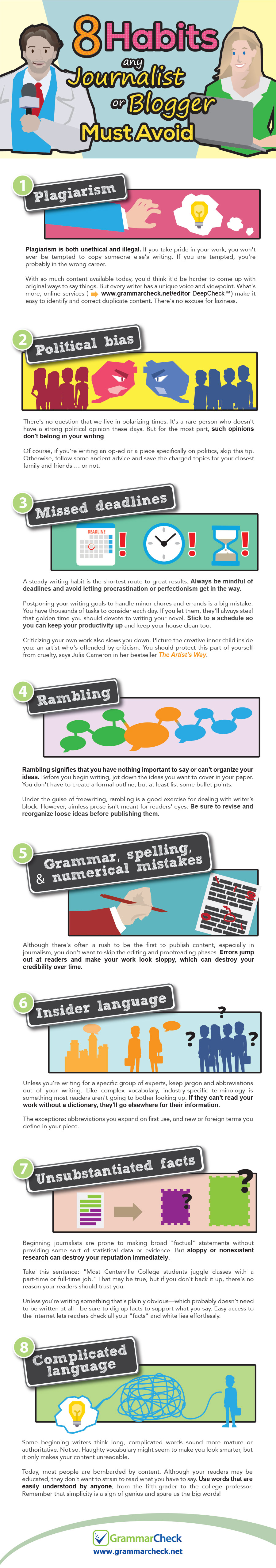 8 Habits Any Journalist or Blogger Must Avoid