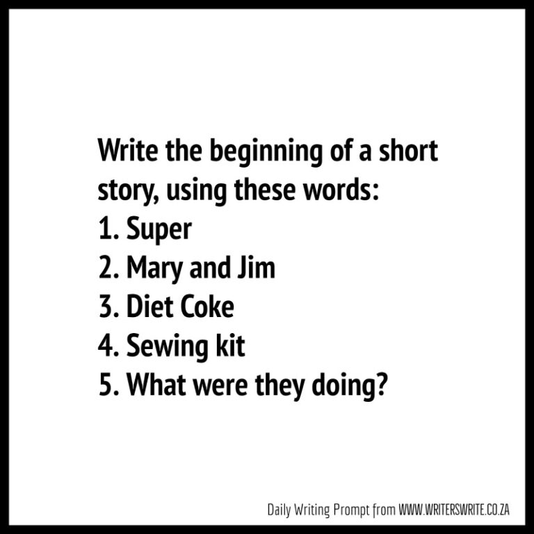 Daily Writing Prompt - Writers Write